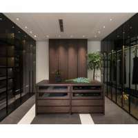 NICOCABINET High End European Italian Open Walk-in Closet Custom Made Wooden Modern Wardrobe Designs